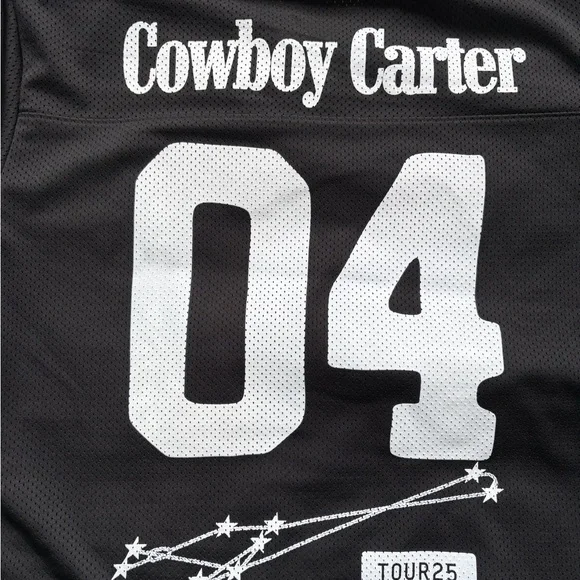 Official Beyoncé Cowboy Carter Merch Size L Black Jersey NWOT beyonce - Picture 7 of 10